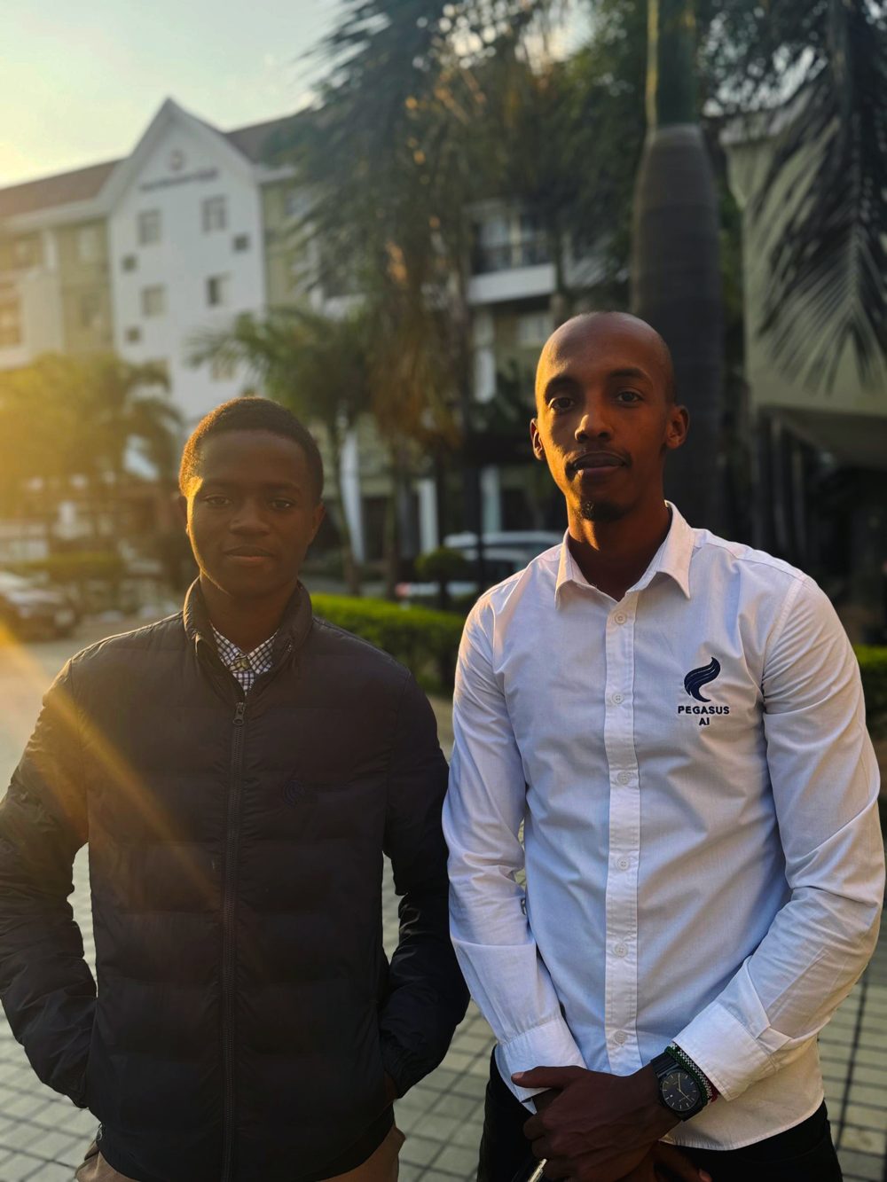 Mohammad Farah and Mubanga Chanda, co-founders of Pegasus AI